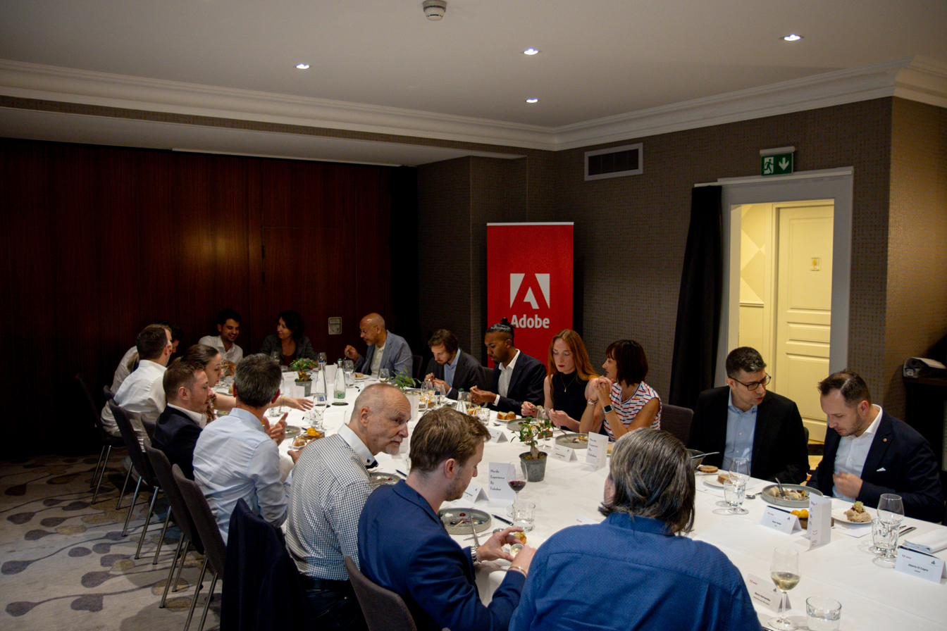 Dinner conversation between senior leaders